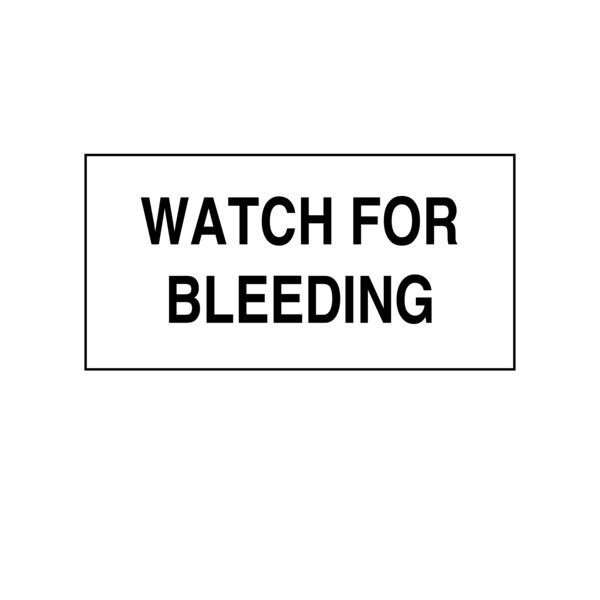 Printed Chart Tape - Watch For Bleeding